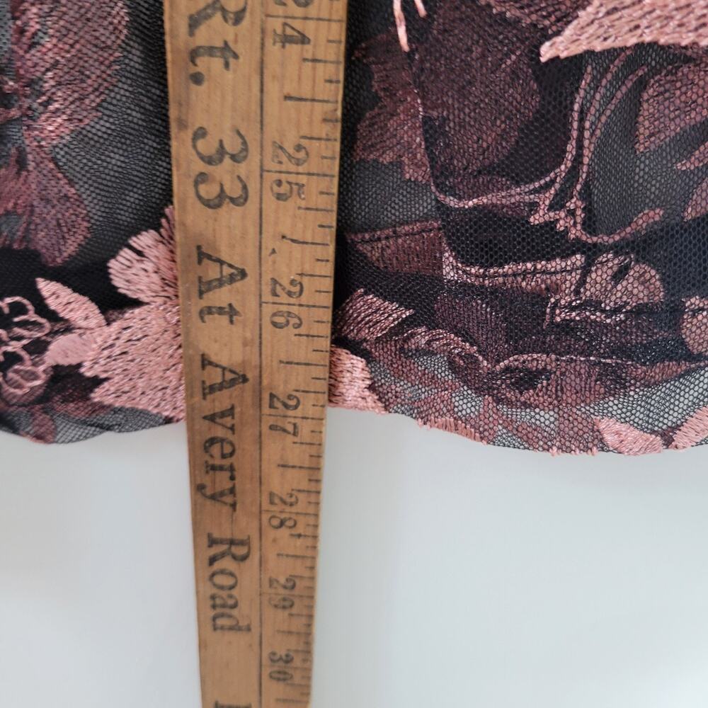 New York and Company Eva Mendez Maddie Skirt Size 8 Lacey Floral Whimsycore Fai - Picture 3 of 10
